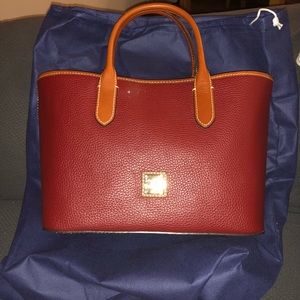 Dooney and Bourke Brielle purse in cranberry